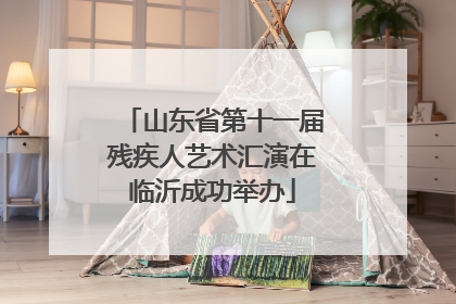 山东省第十一届残疾人艺术汇演在临沂成功举办