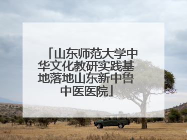 山东师范大学中华文化教研实践基地落地山东新中鲁中医医院