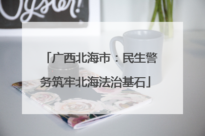 广西北海市：民生警务筑牢北海法治基石