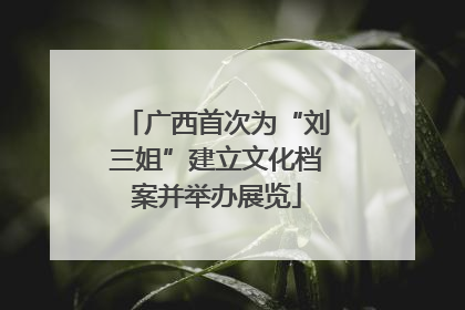 广西首次为“刘三姐”建立文化档案并举办展览