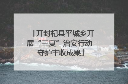 开封杞县平城乡开展“三夏”治安行动 守护丰收成果