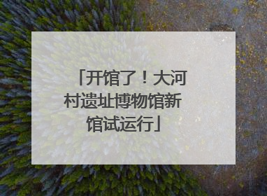 开馆了！大河村遗址博物馆新馆试运行