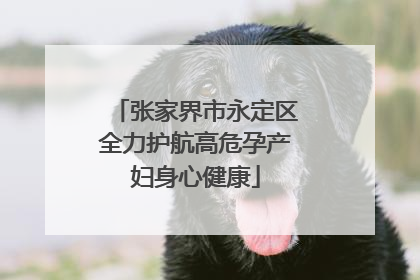 张家界市永定区全力护航高危孕产妇身心健康