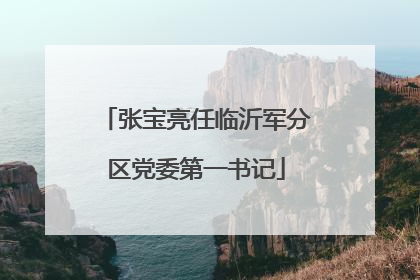 张宝亮任临沂军分区党委第一书记