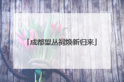 成都望丛祠焕新归来