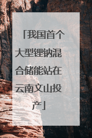 我国首个大型锂钠混合储能站在云南文山投产