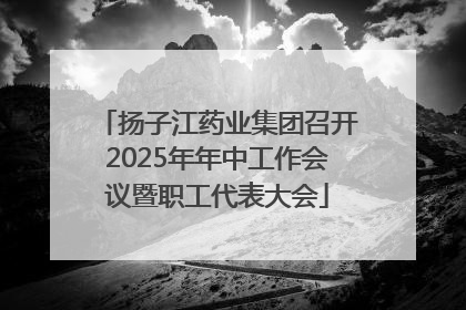 扬子江药业集团召开2025年年中工作会议暨职工代表大会