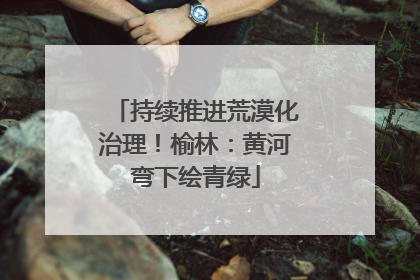 持续推进荒漠化治理！榆林：黄河弯下绘青绿