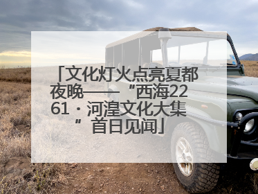 文化灯火点亮夏都夜晚——“西海2261・河湟文化大集”首日见闻
