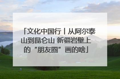 文化中国行丨从阿尔泰山到昆仑山 新疆岩壁上的“朋友圈”画的啥