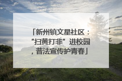 新州镇文星社区：“扫黄打非”进校园，普法宣传护青春