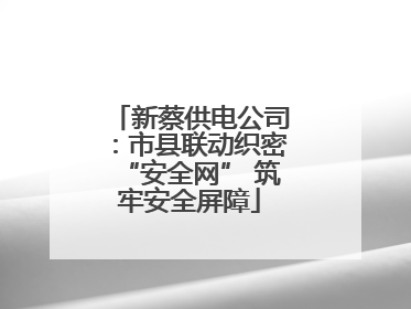 新蔡供电公司：市县联动织密“安全网” 筑牢安全屏障