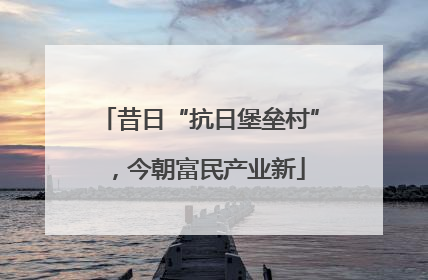 昔日“抗日堡垒村”，今朝富民产业新