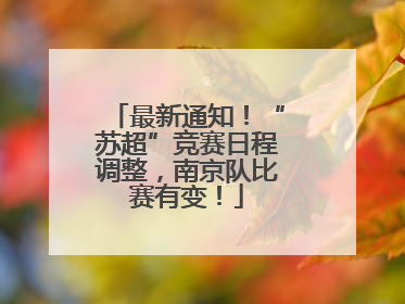最新通知！“苏超”竞赛日程调整，南京队比赛有变！