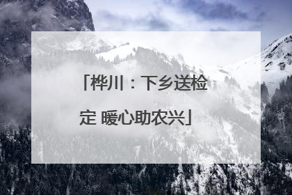 桦川：下乡送检定 暖心助农兴