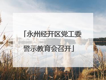 永州经开区党工委警示教育会召开