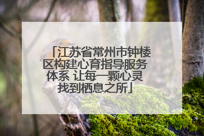 江苏省常州市钟楼区构建心育指导服务体系 让每一颗心灵找到栖息之所
