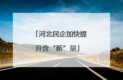 河北民企加快提升含“新”量