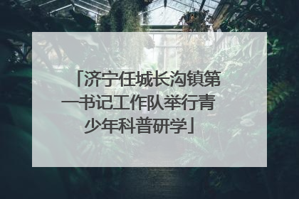 济宁任城长沟镇第一书记工作队举行青少年科普研学