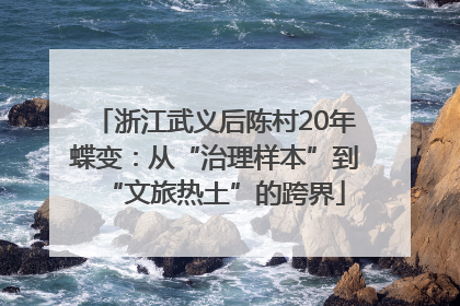 浙江武义后陈村20年蝶变：从“治理样本”到“文旅热土”的跨界