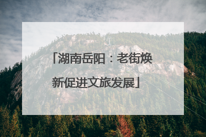 湖南岳阳：老街焕新促进文旅发展