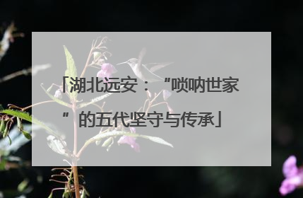 湖北远安：“唢呐世家”的五代坚守与传承