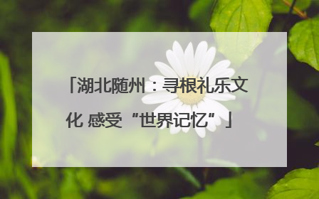 湖北随州：寻根礼乐文化 感受“世界记忆”