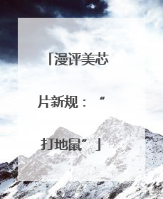 漫评美芯片新规：“打地鼠”