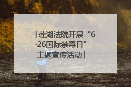 莲湖法院开展“6·26国际禁毒日”主题宣传活动