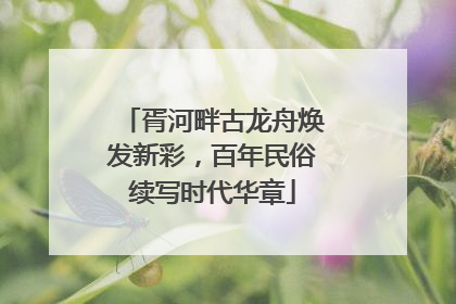 胥河畔古龙舟焕发新彩，百年民俗续写时代华章