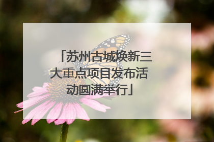 苏州古城焕新三大重点项目发布活动圆满举行