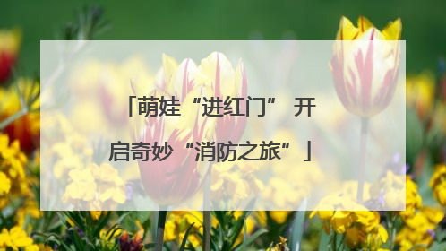 萌娃“进红门” 开启奇妙“消防之旅”