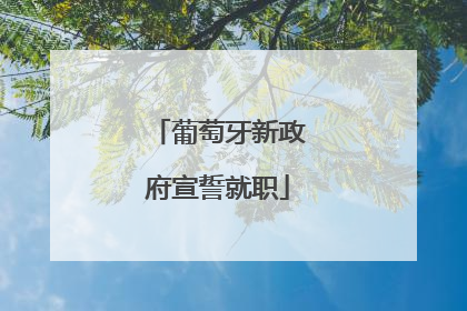 葡萄牙新政府宣誓就职