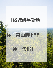 诸城研学新地标：常山脚下非遗一条街