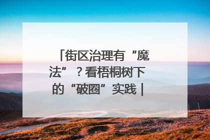 街区治理有“魔法”？看梧桐树下的“破圈”实践｜我在街区当书记