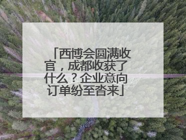 西博会圆满收官，成都收获了什么？企业意向订单纷至沓来