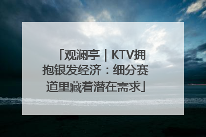 观澜亭｜KTV拥抱银发经济：细分赛道里藏着潜在需求