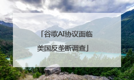 谷歌AI协议面临美国反垄断调查