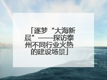 逐梦“大海新晨”——探访泰州不同行业火热的建设场景