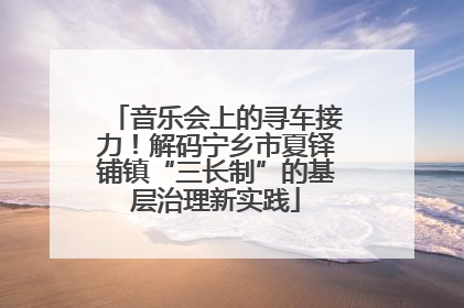 音乐会上的寻车接力！解码宁乡市夏铎铺镇“三长制”的基层治理新实践