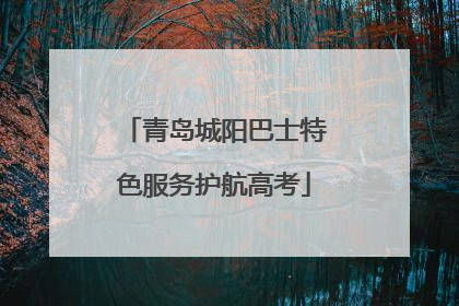 青岛城阳巴士特色服务护航高考