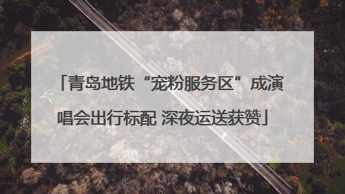 青岛地铁“宠粉服务区”成演唱会出行标配 深夜运送获赞
