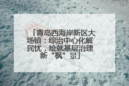 青岛西海岸新区大场镇：综治中心化解民忧，绘就基层治理新“枫”景