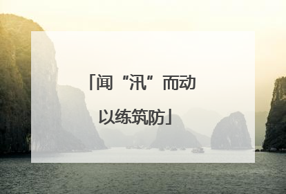 闻“汛”而动 以练筑防
