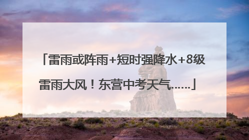 雷雨或阵雨+短时强降水+8级雷雨大风！东营中考天气……