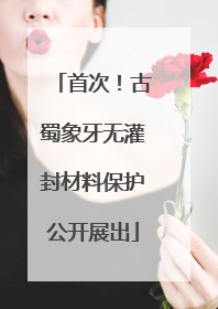 首次！古蜀象牙无灌封材料保护公开展出
