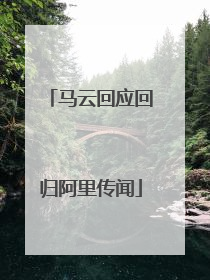 马云回应回归阿里传闻