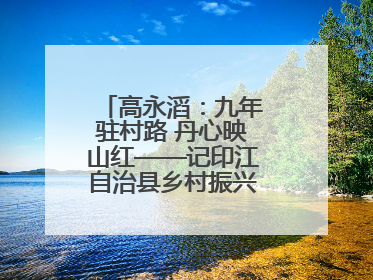 高永滔：九年驻村路 丹心映山红——记印江自治县乡村振兴“续航者”