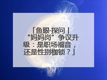 鱼眼·探问丨 “妈妈岗”争议升级：是职场福音，还是性别枷锁？