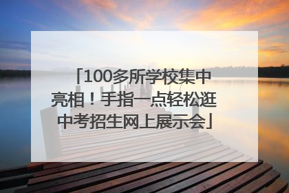 100多所学校集中亮相！手指一点轻松逛中考招生网上展示会